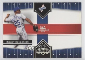 2005 Donruss Champions Impressions Rickey Henderson #208 HOF