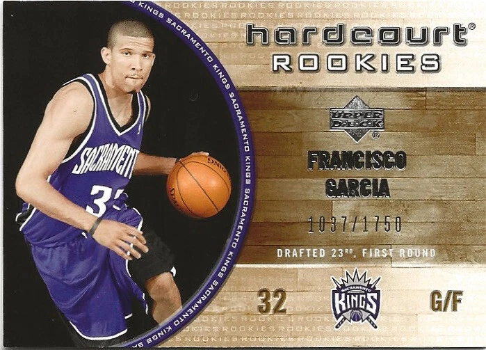 2005-06 Upper Deck Hardcourt Francisco Garcia Rookies 1037/1750 RC - Image 1 of 1