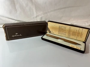 Vintage Hallmark Cards Walnut Pen Unused in Case & Box - Picture 1 of 4