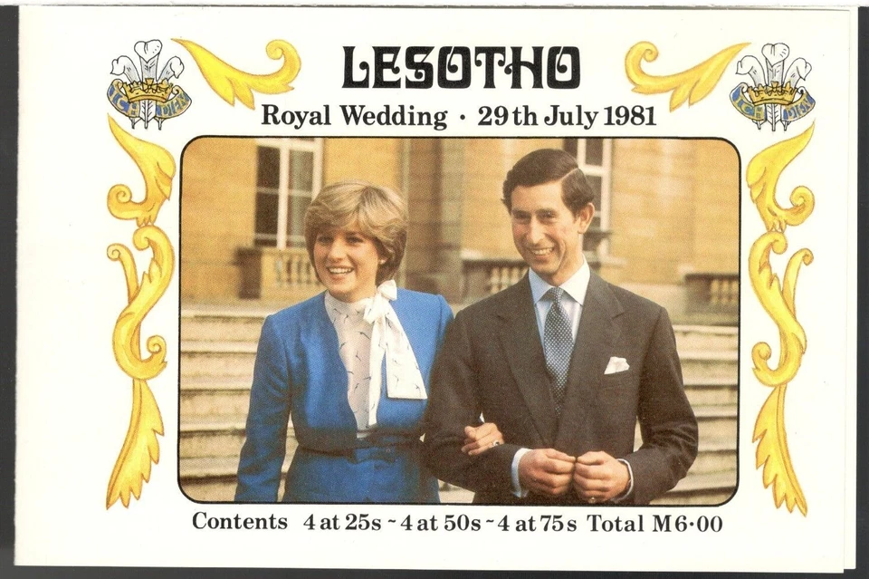1981 Kingdom of Lesotho Sc #335a-337c Royal Wedding, Charles & Diana - booklet - Image 1 of 2