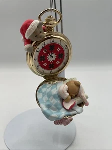 Reloj Bolsillo Vintage Enesco Teddy Bears On 1993 Adorno 3.5"H - Imagen 1 de 5
