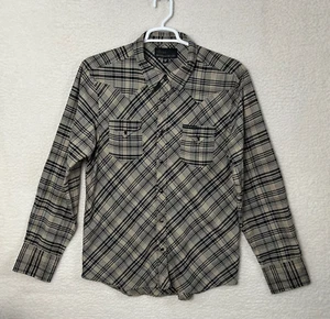 Camicia western VANS Off The Wall uomo XL marrone e nero perla a quadri a scatto - Foto 1 di 13