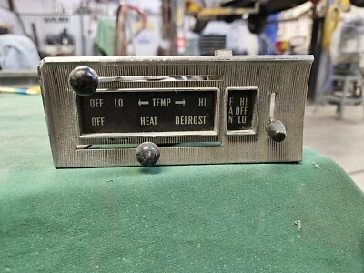 Used OEM Heater Control Dash Unit w/ Bezel 1957-58 Ford Fairlane/Skyliner (460) - Image 1 of 3