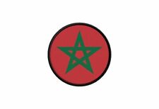 Patch toppe toppa badge termoadesiva bandiera rotondo coccarda marocco