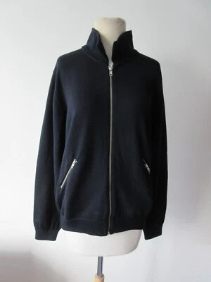 OUR LEGACY Jersey Cremallera Completa Tejido 100% Lana Merino Azul Marino Oscuro o Negro 50 Foto 1 de 4