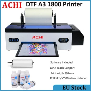 DTF Printer A3 Direct to Film T-shirt Flatbed Transfer Printer L1800 Printer EU - Bild 1 von 11
