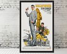 Goldfinger movie poster James Bond Sean Connery poster 11x17" Framed Poster Gift