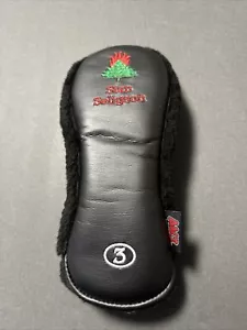 Head Cover Driver # 3 Black, Logo Burning Tree Club - Picture 1 of 5