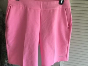 2019 Cutter and Buck Women Annika CB drytec 50 Pull On Golf Shorts Pink NEW - Picture 1 of 8