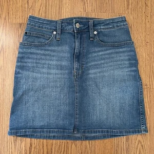 Calvin Klein Jeans Women's Blue Jean above the knee Skirt Size W8 - Picture 1 of 7