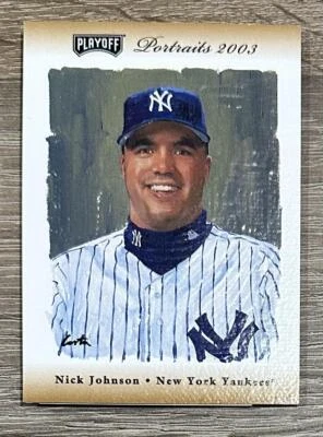2003 Playoff Portraits #114 Nick Johnson Bronze AUTO #/100 - Image 1 of 2