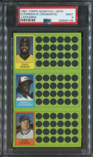 PSA 9 MINT 1981 TOPPS SCRATCH-OFFS DAVE PARKER / CROMARTIE / STEARNS 89198 B198