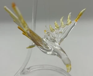 Geblasener Glasvogel Adler Schwan Gans fliegende Flügel Weihnachtsschmuck neu Vintage - Bild 1 von 18