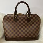 Authentic Pre Loved Louis Vuitton Alma PM Damier Ebene With Lock and Key