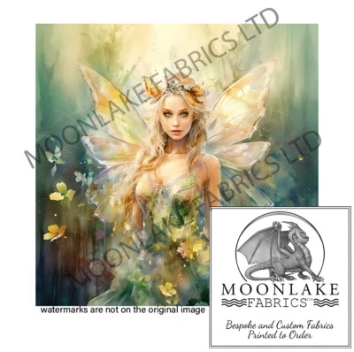 MOONLAKE DESIGNS Fee Fantasie Kunst ""Emily"" Stoff Handwerk Paneele 100 % Baumwolle oder Polyester