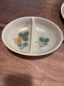 Franciscan Pebble Beach Green Divided Bowl Serving - Picture 1 of 6