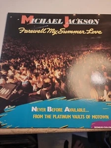 Michael Jackson - Farewell My Summer Love LP 12” Vinyl Motown ZL72227 + Poster - Picture 1 of 5