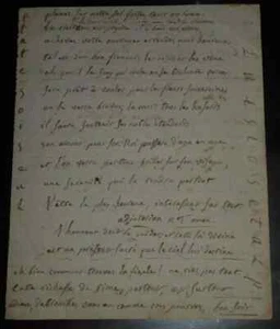 19th cent. antique manuscript poetry poem acrostic praise on the city of Orleans - Picture 1 of 3