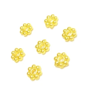 Cuentas Metálicas Espaciador Flores 4mm Color Oro 200 Cuentas Diseño Nenad AN521 - Imagen 1 de 9