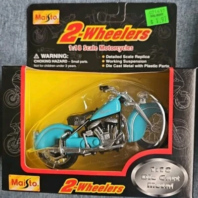 Maisto Diecast-plastic Show Bikes Motorcycle Indian 1/18 Scale. NIB SEE AD (F20) - Image 1 of 3