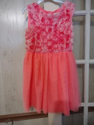 Est 1989 PLACE Size 12 girls  Dress tulle floral upper sleeveless  soft  - Image 1 of 4
