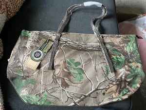 Realtree Camouflage Beuteltasche/Handtasche/Geldbörse groß braun/grün verstellbare Träger Canvas Neu mit Etikett - Bild 1 von 10