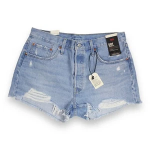 Levi’s Women’s 501 Denim Cutoff Shorts, Size 32, 100% Cotton - Picture 1 of 8