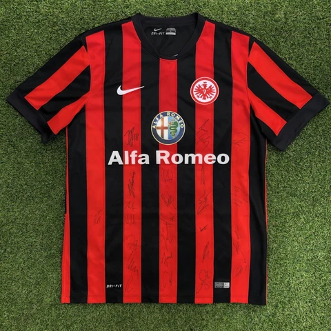 Signed Nike Eintracht Frankfurt 2014/15 Football Shirt/Trikot/Jersey - Size L Cover