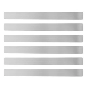 6 Pcs Metal Strip Bulletin Board Strips for Wall Adhesive Iron Magnets - Picture 1 of 12