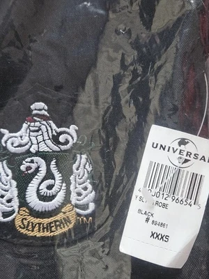 Harry Potter Slytherin Robe XXXS Kids Universal Studios Halloween Costume NEW - Image 1 of 3