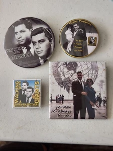 Lot Of 4 Rare Disney Sherman Brothers Walking With Giants Pin-Back Buttons - Picture 1 of 6