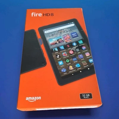 Amazon Fire HD 8 12. Gen 32GB, Wi-Fi, 8 Zoll - Schwarz, 2 GB RAM, Micro SD Slot - Bild 1 von 2