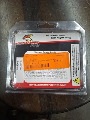 All Balls - 18-4000 - Clutch Master Cylinder Rebuild Kit 21-84000 - Imagem 1 de 3