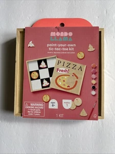 Mondo Llama pinta tu propia mini pizza tic tac toe kit - nuevo en caja - Imagen 1 de 20