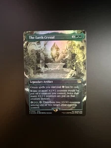 MTG Final Fantasy English The Earth Crystal Borderless 0342 Foil - Picture 1 of 2