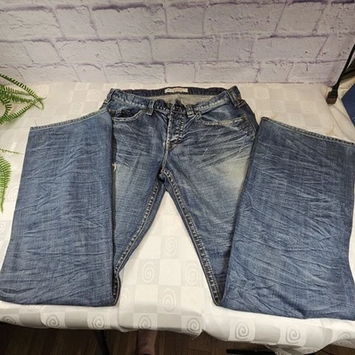 Pantalones de mezclilla japoneses "1921" Western Glove Works con botones 33/34 Bootcut para hombre Foto 1 de 4