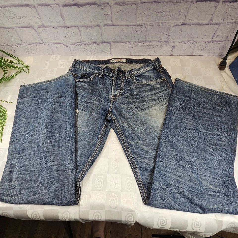 Pantalones de mezclilla japoneses "1921" Western Glove Works con botones 33/34 Bootcut para hombre Foto 1 de 4