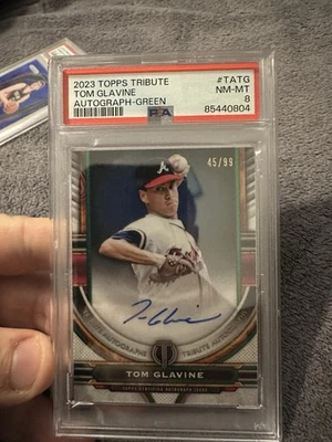 2023 Topps Tribute - Tribute Autographs Tom Glavine #TA-TG Green /99 (AU) - Image 1 of 2