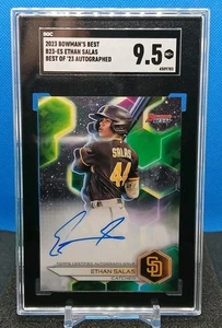 Ethan Salas Auto SGC 9.5 2023 Bowman's Best #B23-ES On Card Autograph Padres  - Bild 1 von 13