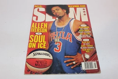 Slam журнал марта 1999 Allen Iverson обложка + плакат НБА винтажный баскетбол - Изображение 1 из 4