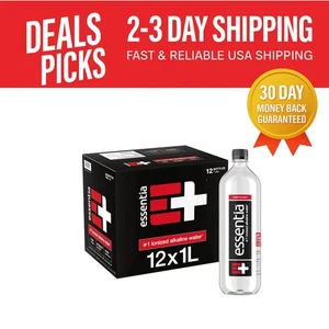 12 Bottles of 1L Essentia Ionized Alkaline Water, pH 9.5+, Enhanced Electolytes - Picture 1 of 11