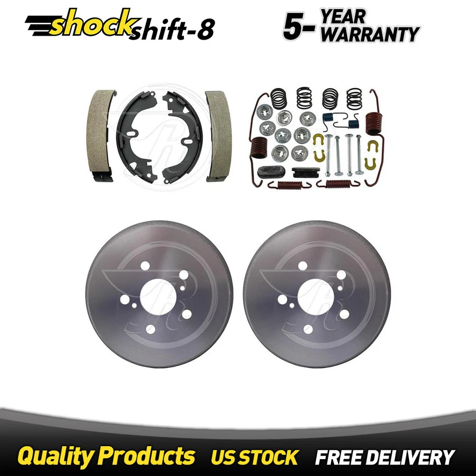 Tambores de freno traseros y zapatas de freno kit de resorte de hardware para Toyota Celica 1993 Foto 1 de 2