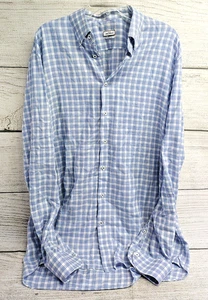 Atelier Munro Easy Care 100% Cotton Plaid Button-Down Shirt Men's Size XL - Picture 1 of 8