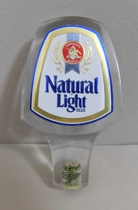 Vintage Natural Light 5” Beer Tap Handle Logo Acrylic Man Cave Bar Brewery - Picture 1 of 15