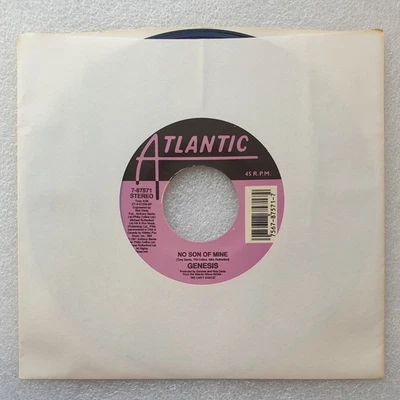 GENESIS: No Son Of Mine / Living Forever - US 7" (45) Single; unplayed - Image 1 of 2