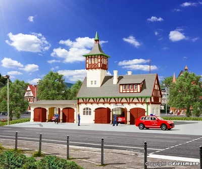 Vollmer H0 43751 - Dorffeuerwehr sechsständig Feuerwehrhaus  Bausatz  Neuware - Bild 1 von 4