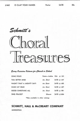 O Clap Your Hands – Porter – SATB - Image 1 of 2