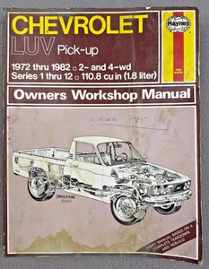Chevrolet Luv camioneta Haynes manual de taller del propietario 1972-1982 2x2 y 4x4 - Imagen 1 de 11