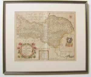 Yorkshire North Riding: Antike Karte von Richard Blome, 1673 - Bild 1 von 4
