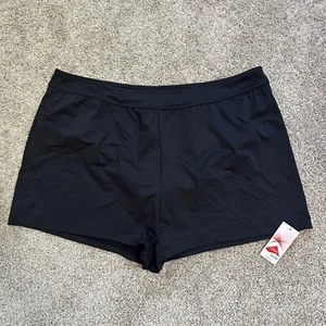 NEU Lands' End Badeshorts Boardhose schnelltrocknend schwarz Übergröße 22W - Bild 1 von 5